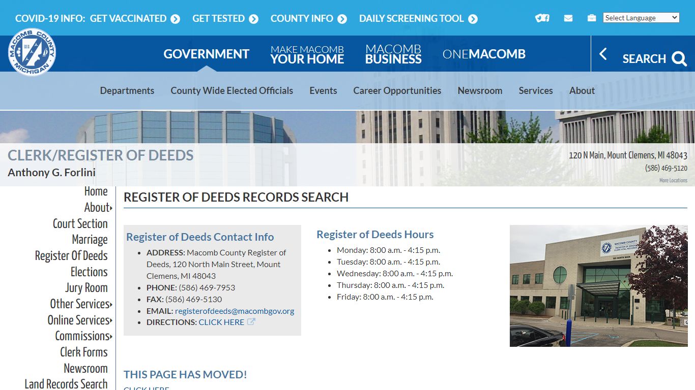 Clerk - Records Search | Macomb County